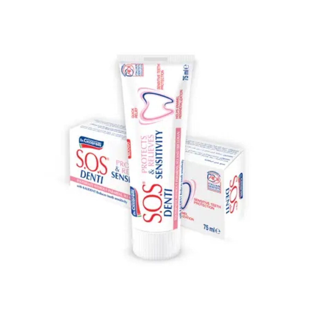 S.O.S. Denti, Tooth Sensitivity Toothpaste, Soothing toothpaste for sensitive teeth, 75ml