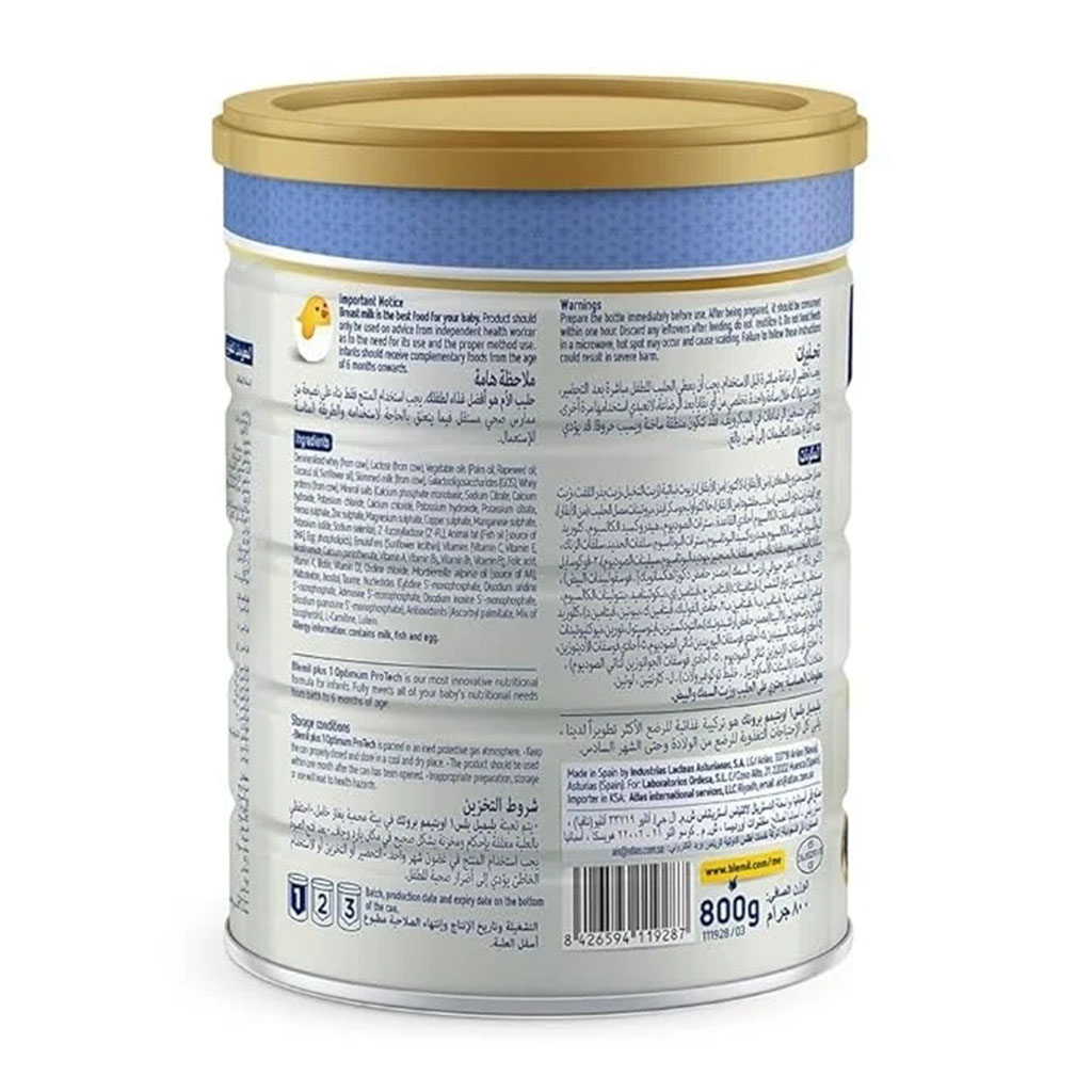 Blemil Plus 1 Optimum Protech 1–6 Months Nutritional Formula – 400 g