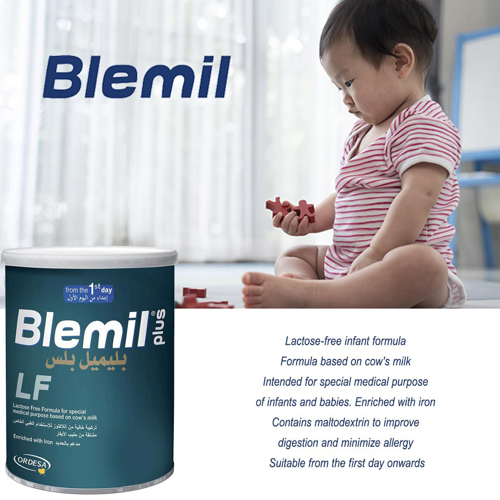 Blemil, Plus Lactose Free Infant Formula, Nutritionally complete lactose-free baby formula, 400g