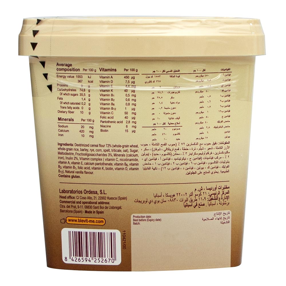 Blevit Plus Whole Multigrain Dry Cereals, 250 G