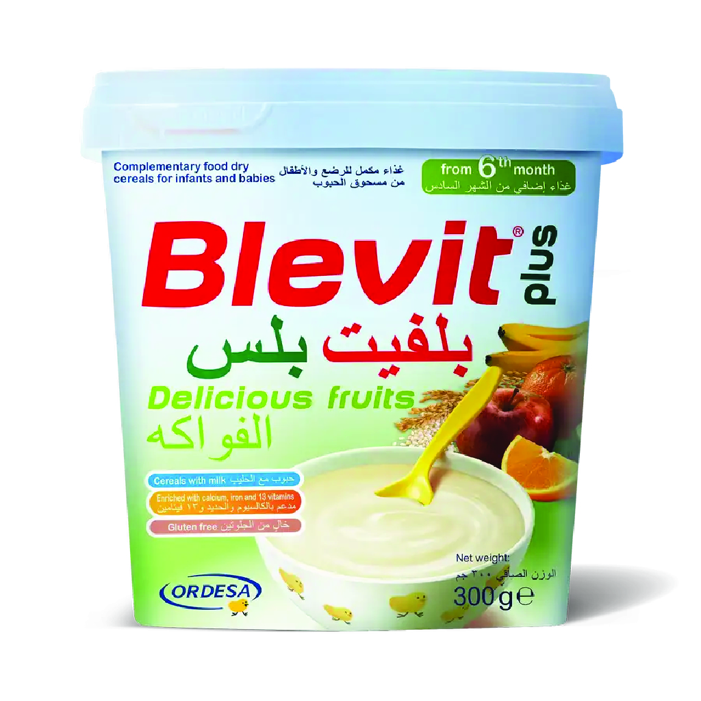 Blevit Plus, 8 Cereals With Fruit Pieces, 300 G