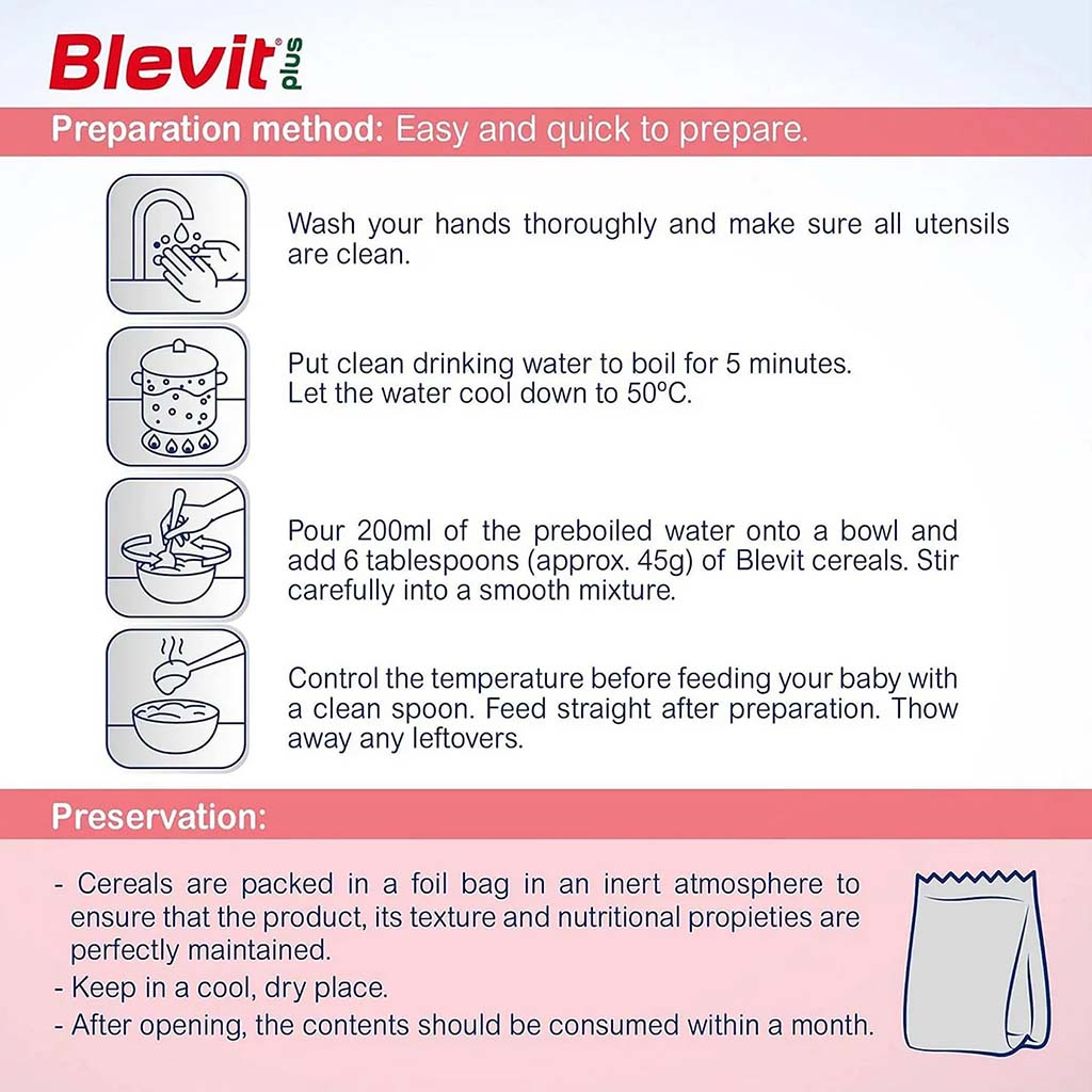 Blevit S, Instant Herbal Preparation, Nutritional herbal formula for infants, 200g