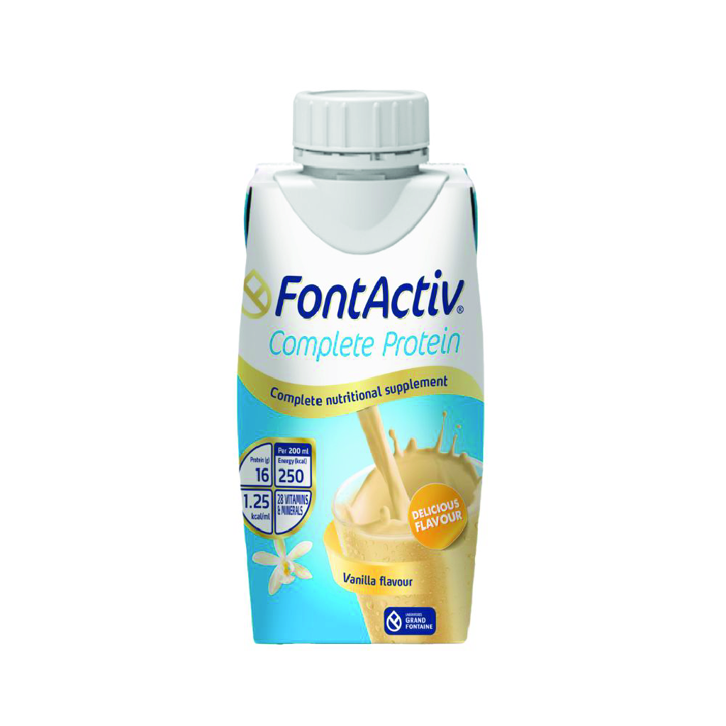 FONTACTIV COMPLETE PROTEIN TETRA PACK VANILLA 200ML