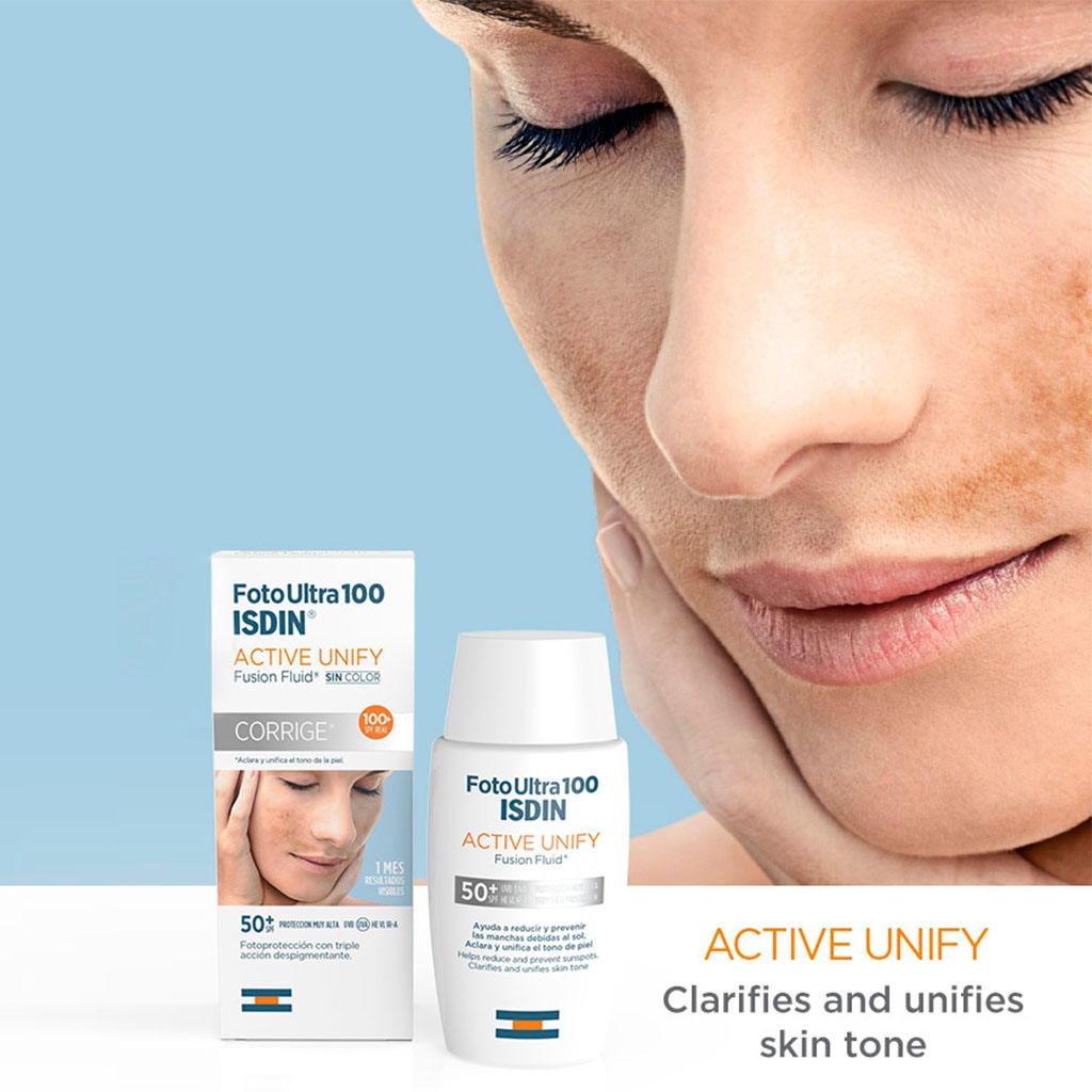 Isdin Foto Ultra 100 Active Sunscreen Unify Fusion Fluid No Color 50 ml