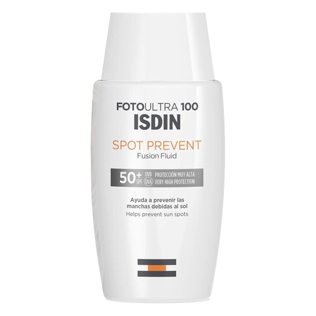 Isdin, FotoUltra 100 Spot Prevent SPF 50+ Fluid, High protection sunscreen for spot prevention, 50ml