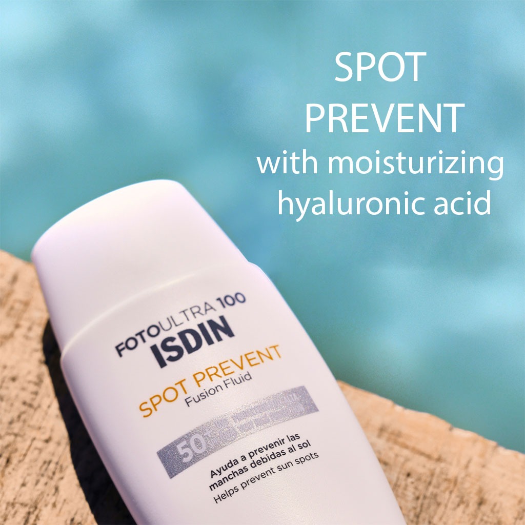 Isdin, FotoUltra 100 Spot Prevent SPF 50+ Fluid, High protection sunscreen for spot prevention, 50ml