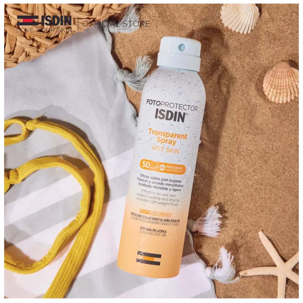 Isdin Fotoprotector Wet Skin Trans Spr 50+ 250 ml