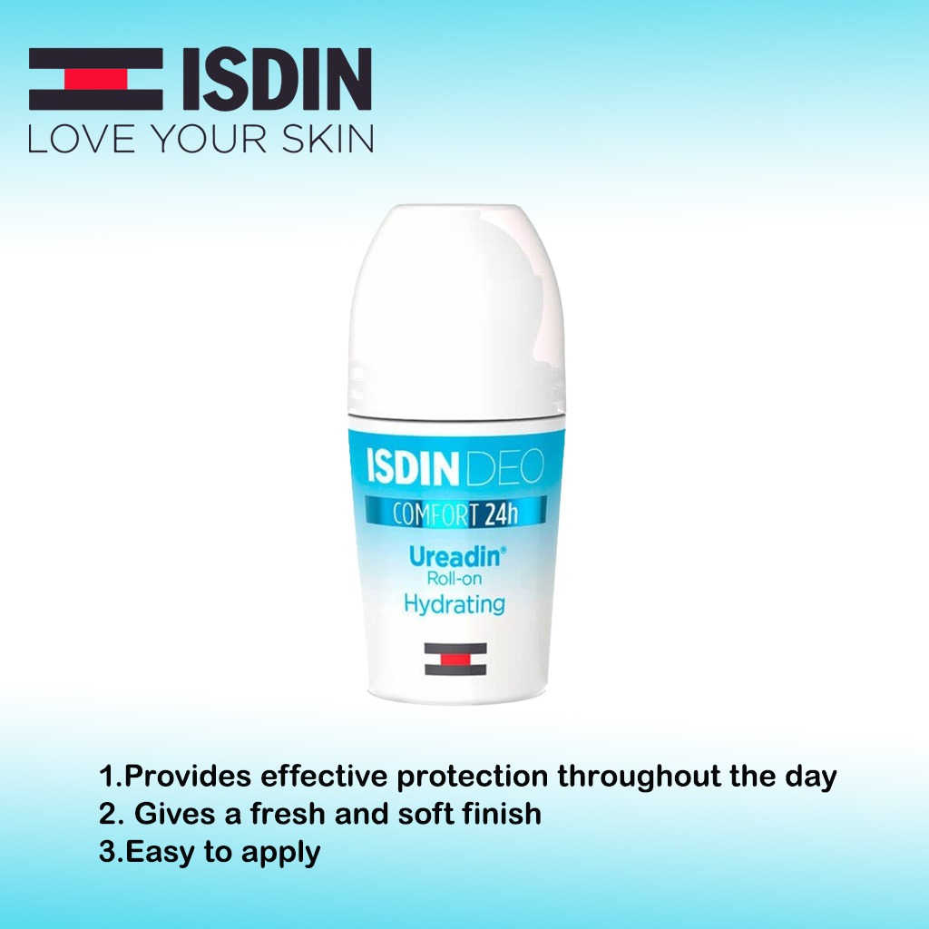 Isdin, Ureadin Deodorant Hydrating Cream, Moisturizing deodorant for sensitive skin, 50 ml
