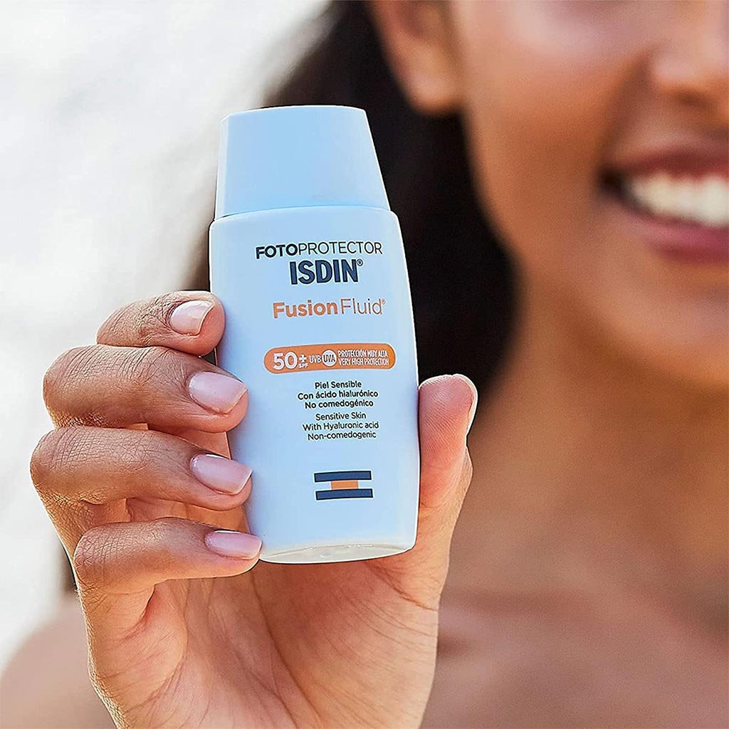 ISDIN, Fotoprotector Fusion Fluid Sunscreen SPF 50+, High protection lightweight sunscreen, 50ml