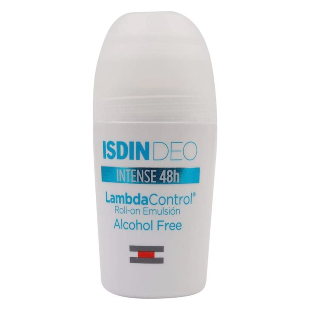 ISDIN, Deo Lambda Control Intense 48 Hour Roll-On Emulsion, Long-lasting deodorant with intense protection, 50ml