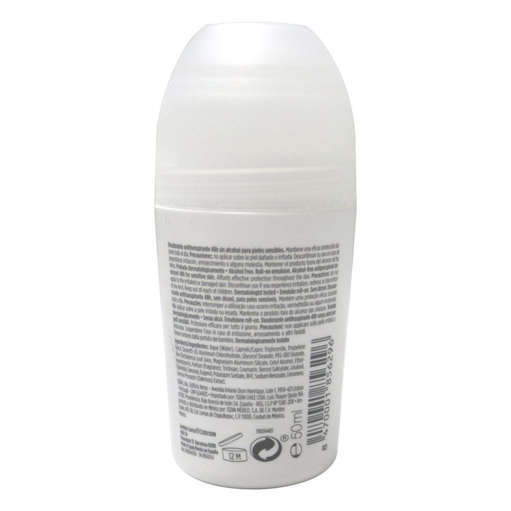 ISDIN, Deo Lambda Control Intense 48 Hour Roll-On Emulsion, Long-lasting deodorant with intense protection, 50ml