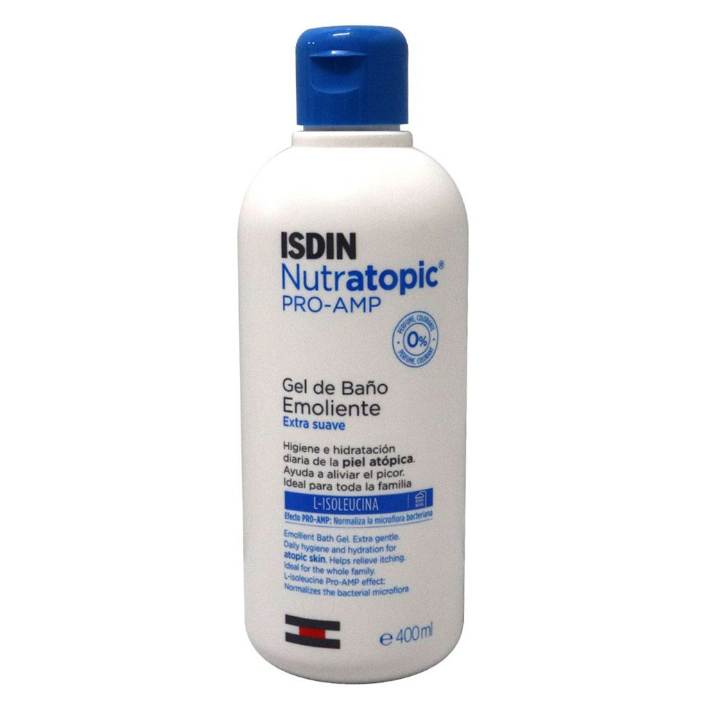 Isdin, Nutratopic Pro-Amp Bath Gel, Soothing bath gel for atopic skin, 400 ml