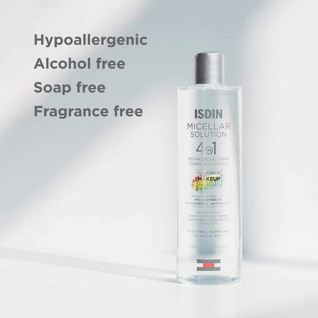 Isdin, Micellar Solution, Gentle cleansing micellar water for all skin types, 400 ml