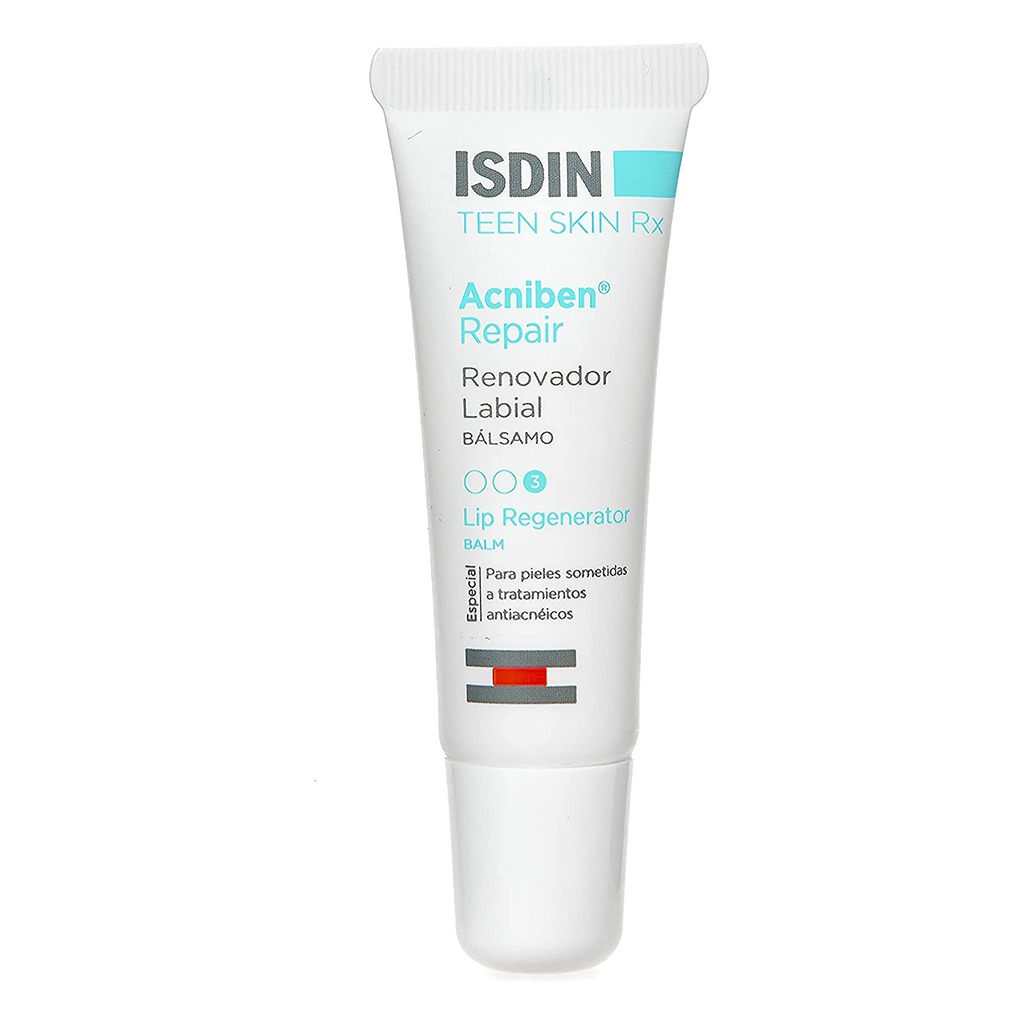 ISDIN, Acniben Rx Lip Repairing Balm, Soothing balm for dry, chapped lips, 10ml