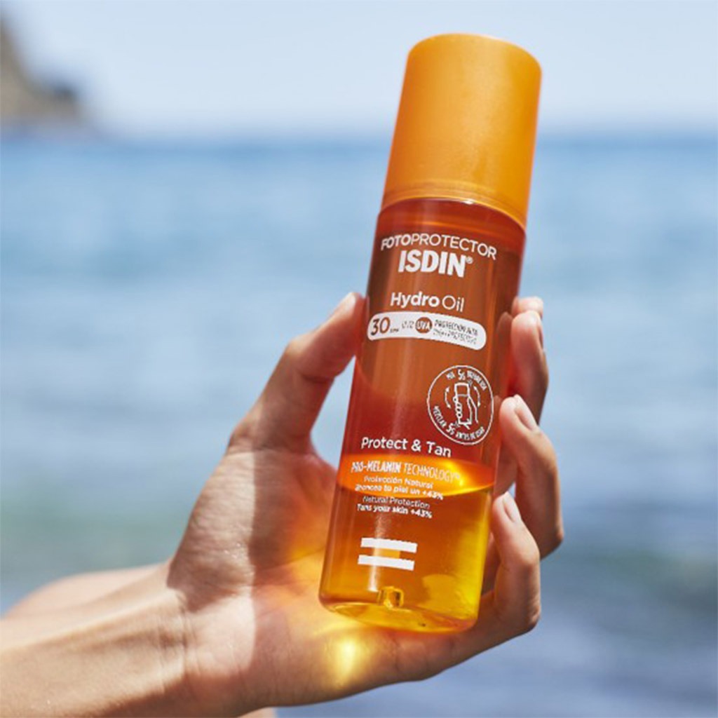 Isdin, Hydro Oil SPF 30, Hydrating oil with sun protection for daily use, 30ml