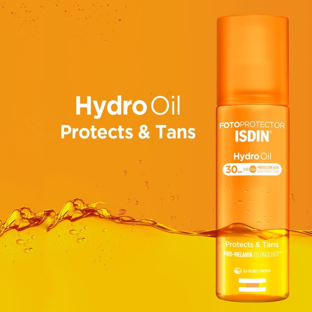Isdin, Hydro Oil SPF 30, Hydrating oil with sun protection for daily use, 30ml