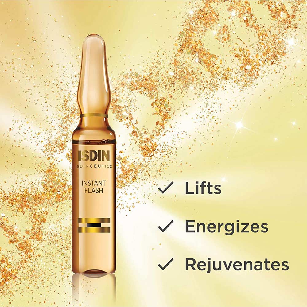 Isdin, Instant Flash 5, Fast-acting skin brightening treatment, 5 ml