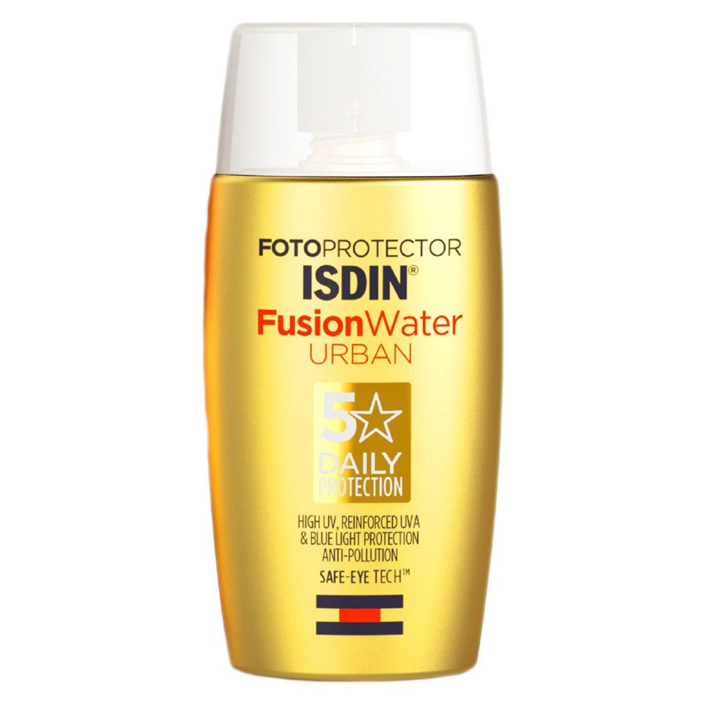Isdin, Fotoprotector SPF30 Sunscreen Fusion Water Urban, Lightweight water-based sunscreen for daily use, 50ml