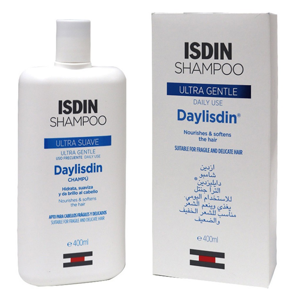 ISDIN, Daylisdin Ultra Gentle Shampoo, Mild shampoo for sensitive scalp care, 400ml