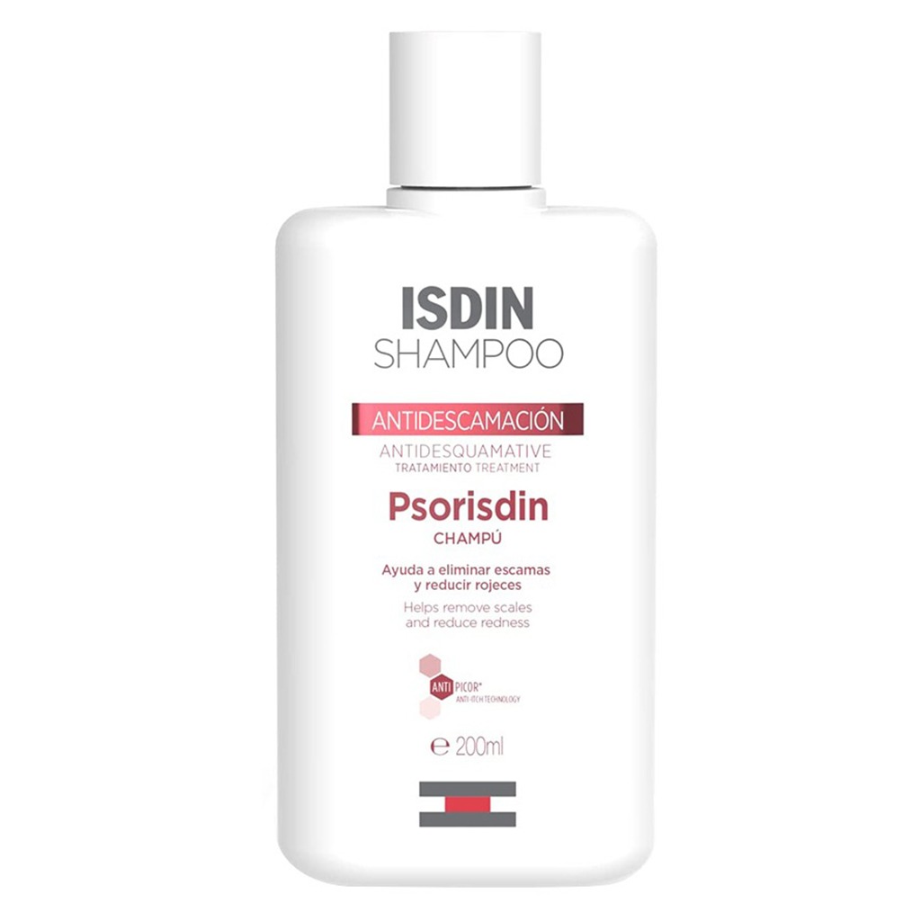 Isdin, Psorisdin Antidesquamative Treatment Shampoo, Medicated shampoo for psoriasis scalp treatment, 200 ml