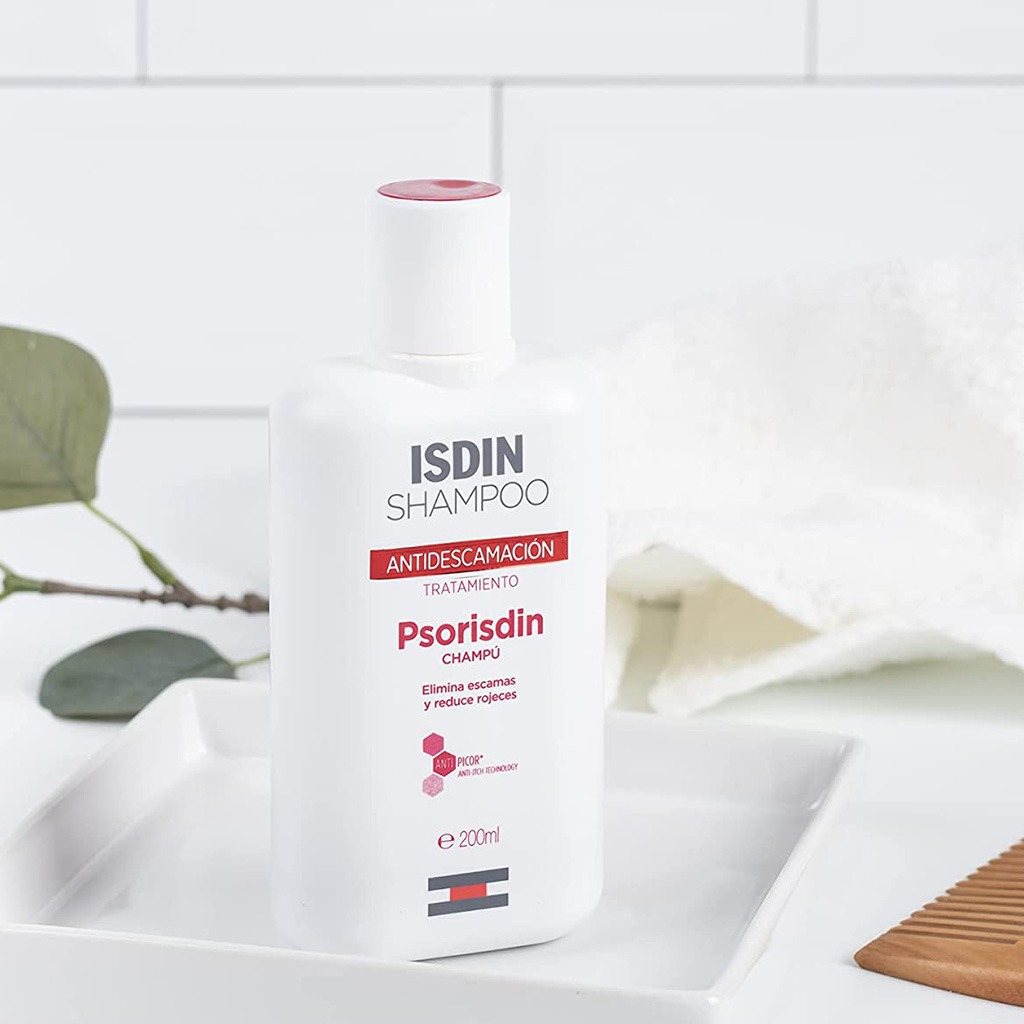 Isdin, Psorisdin Antidesquamative Treatment Shampoo, Medicated shampoo for psoriasis scalp treatment, 200 ml