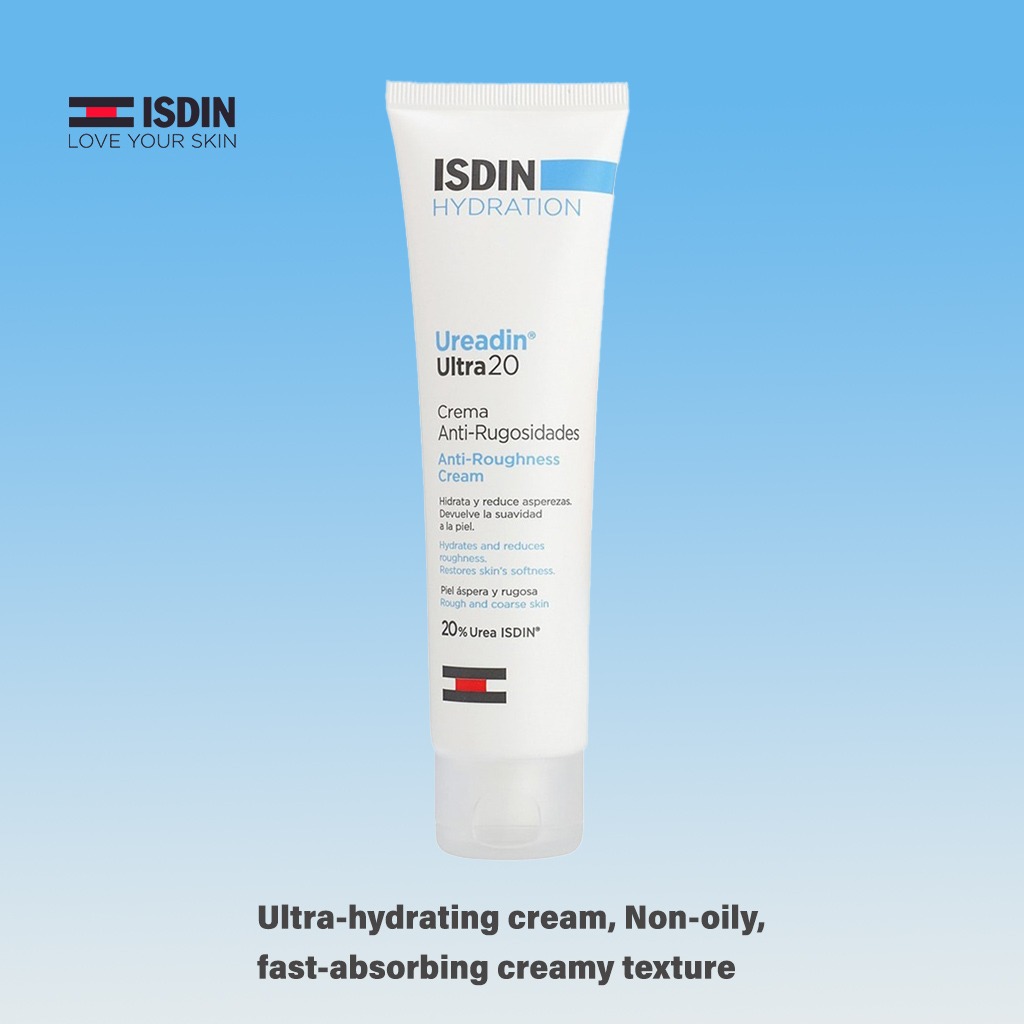 Isdin, Hydration Ureadin Ultra20 Anti-Roughness Cream, Intensive moisturizing cream for very dry and rough skin, 100 ml