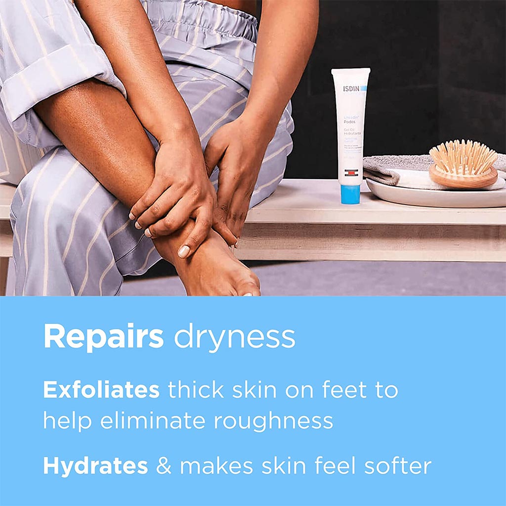 Isdin, Ureadin Foot Hydrating Gel Oil, Hydrating gel oil for dry cracked feet, 75 ml