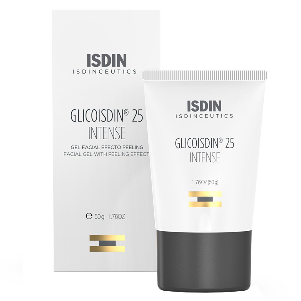 Isdin, Isdinceutics Glicoisdin 25 Intense Facial Gel, Exfoliating Facial Gel with Glycolic Acid, 50g