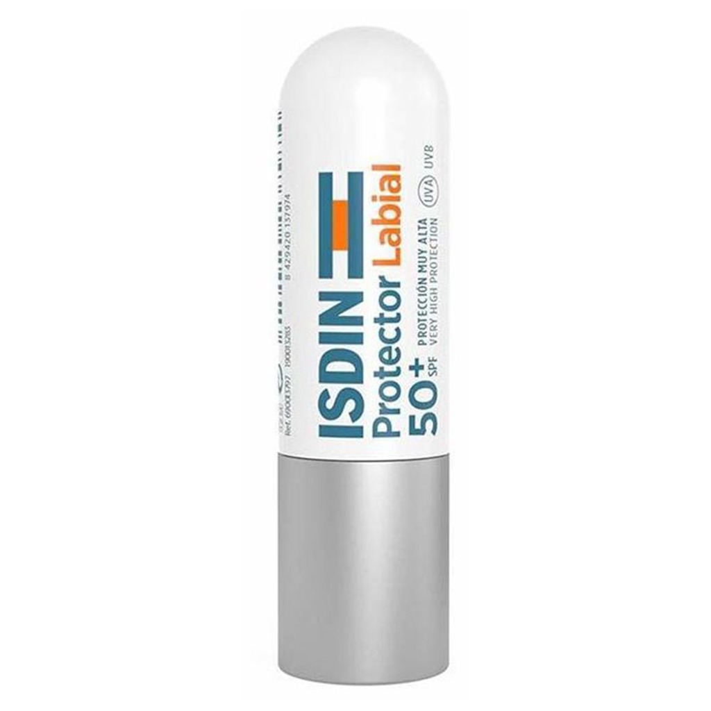 Isdin, Protector Labial SPF 50+ Lip Balm, High protection lip balm for sensitive lips, 4g