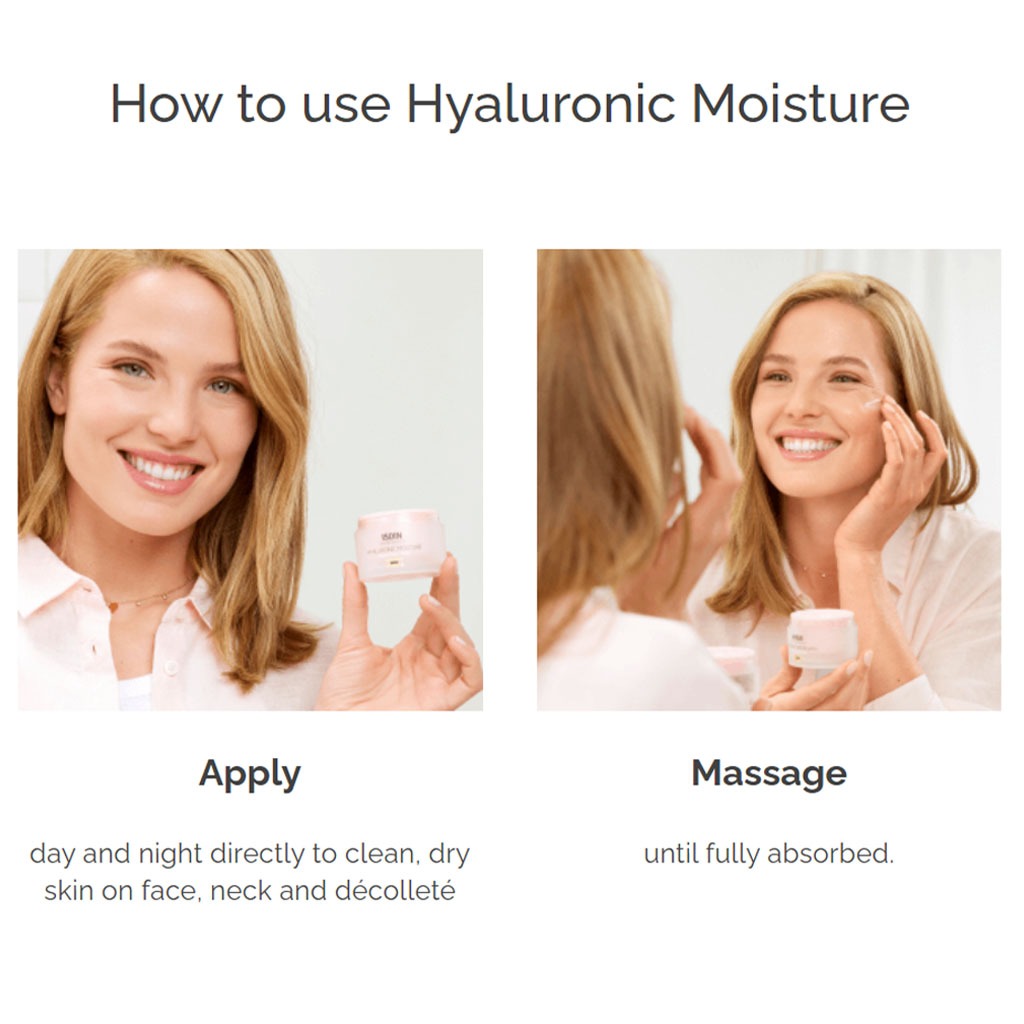 Isdin, Isdinceutics Renew Hyaluronic Moisture Face Cream, Moisturizing cream for sensitive and redness-prone skin, 50g