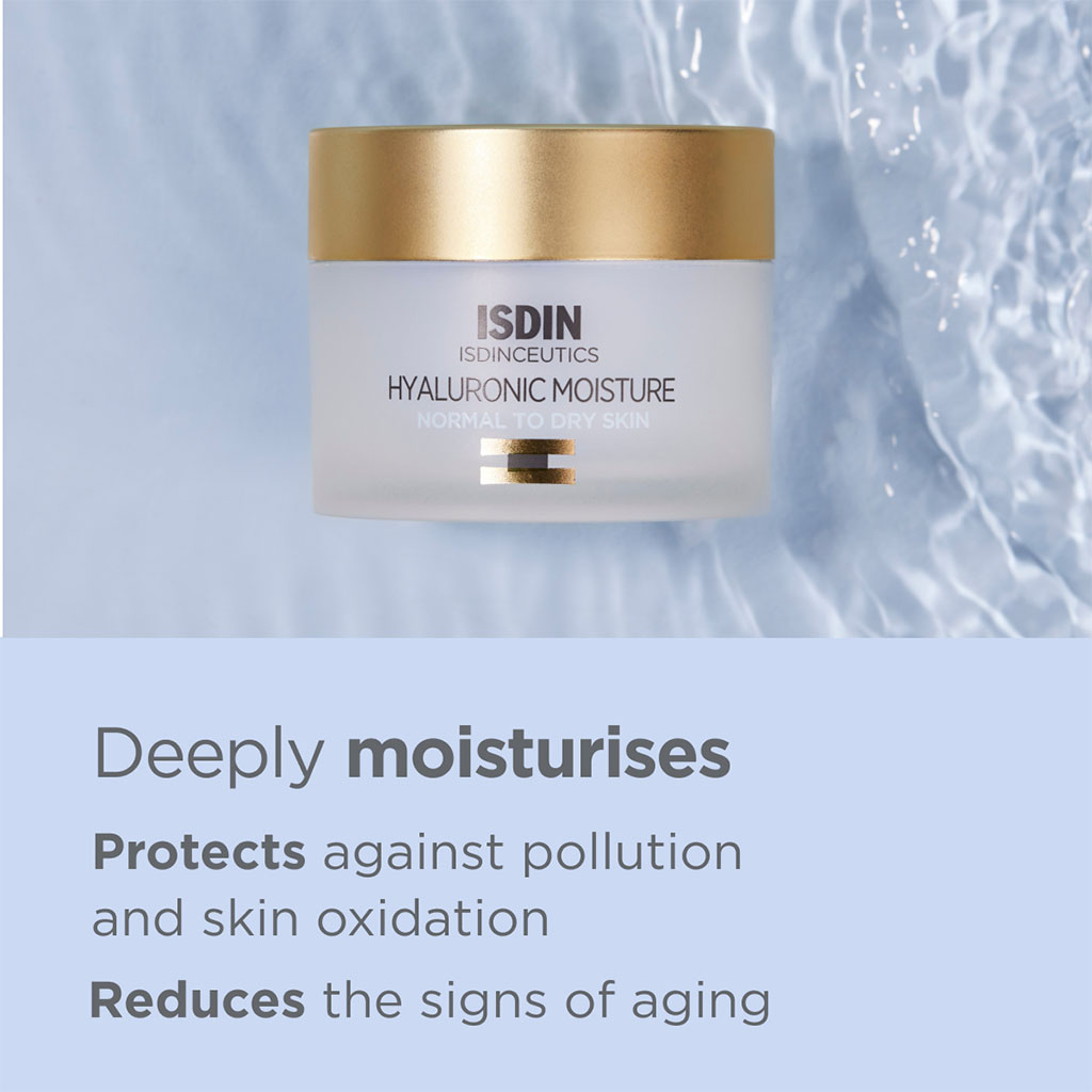 Isdin, Hyaluronic Moisture Cream, Hydrating cream for normal to dry skin