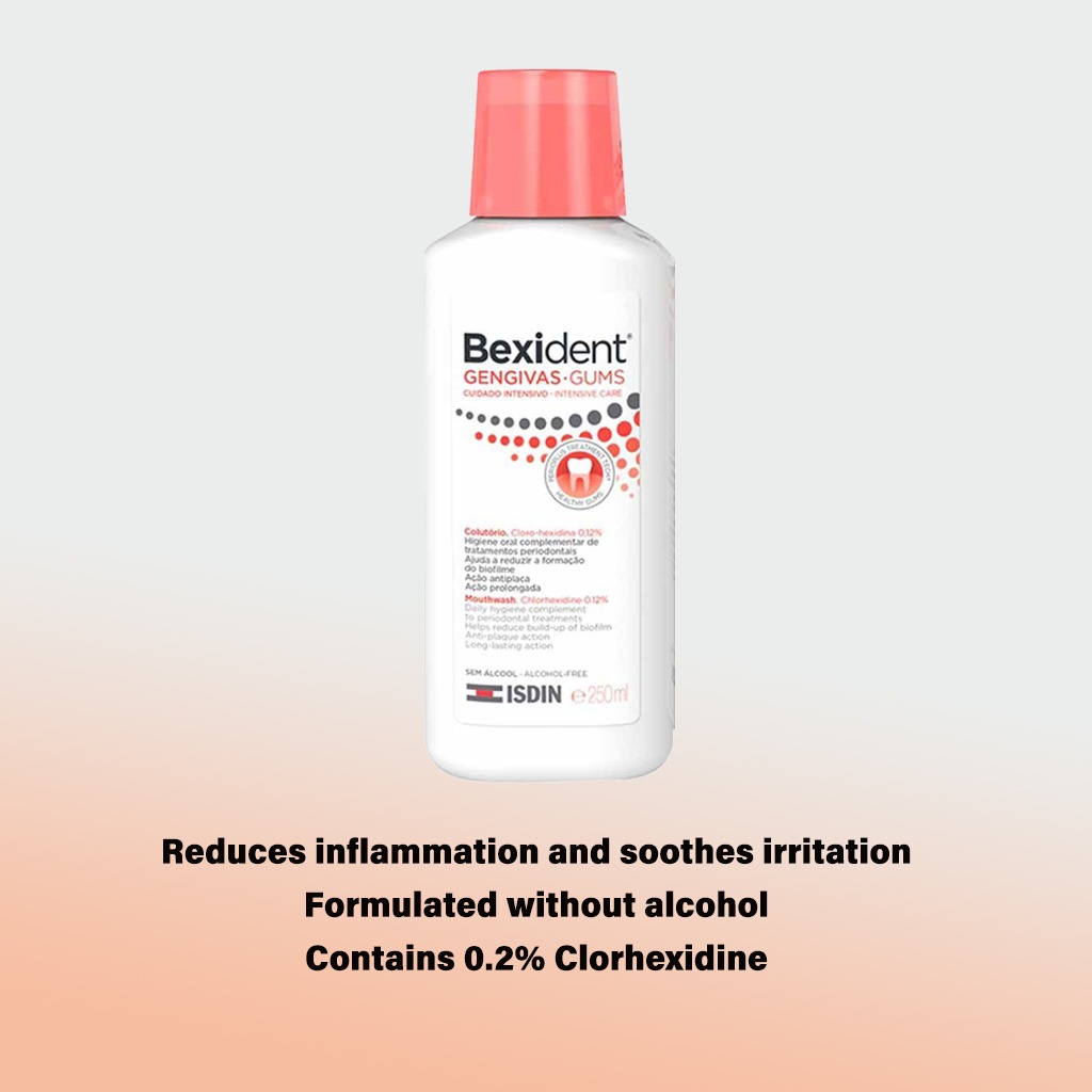 Isdin Bexident, Gums Intensive Care Mouthwash, Mouthwash for intensive gum protection, 250ml