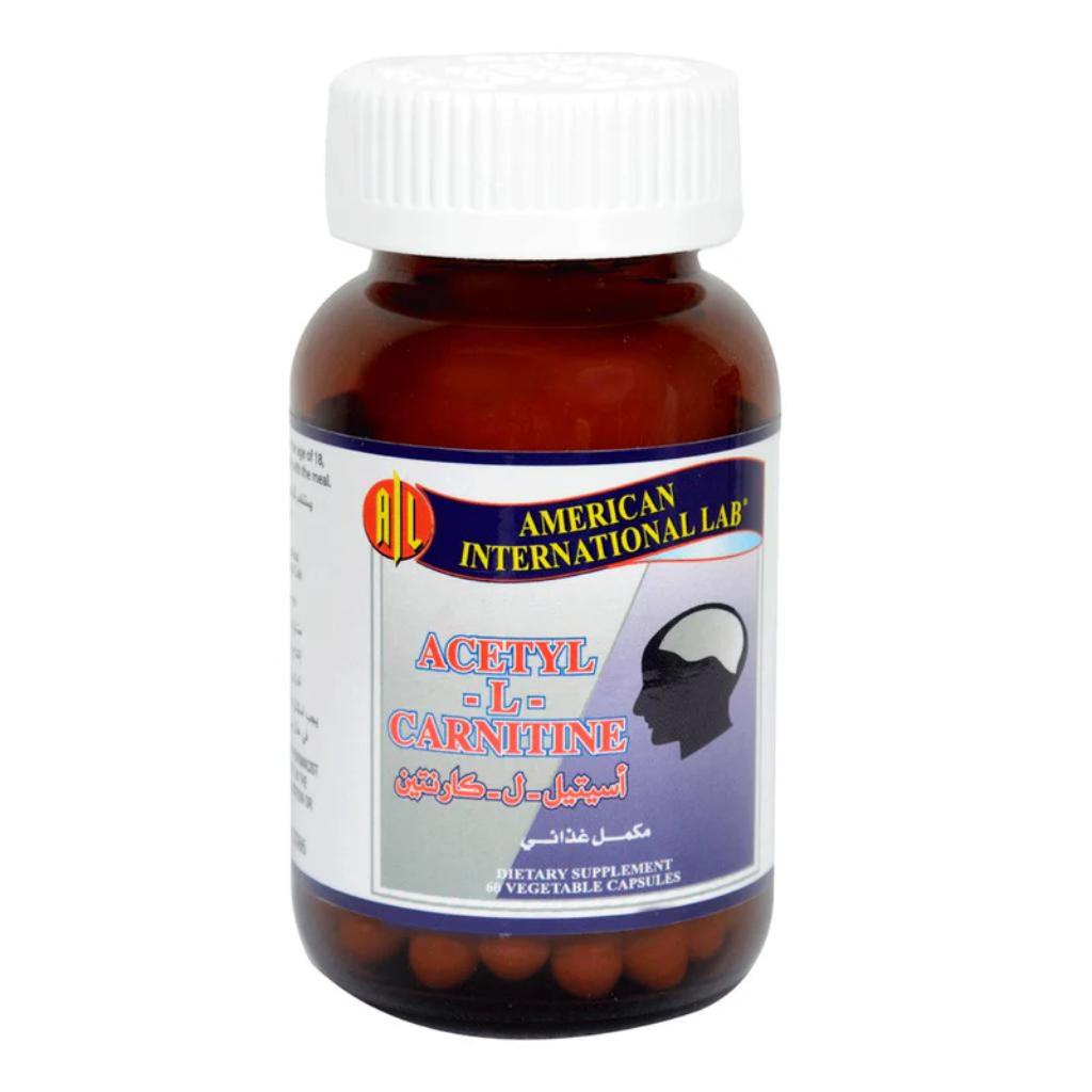 American International Lab Acetyl L Carnitine 60 Capsules