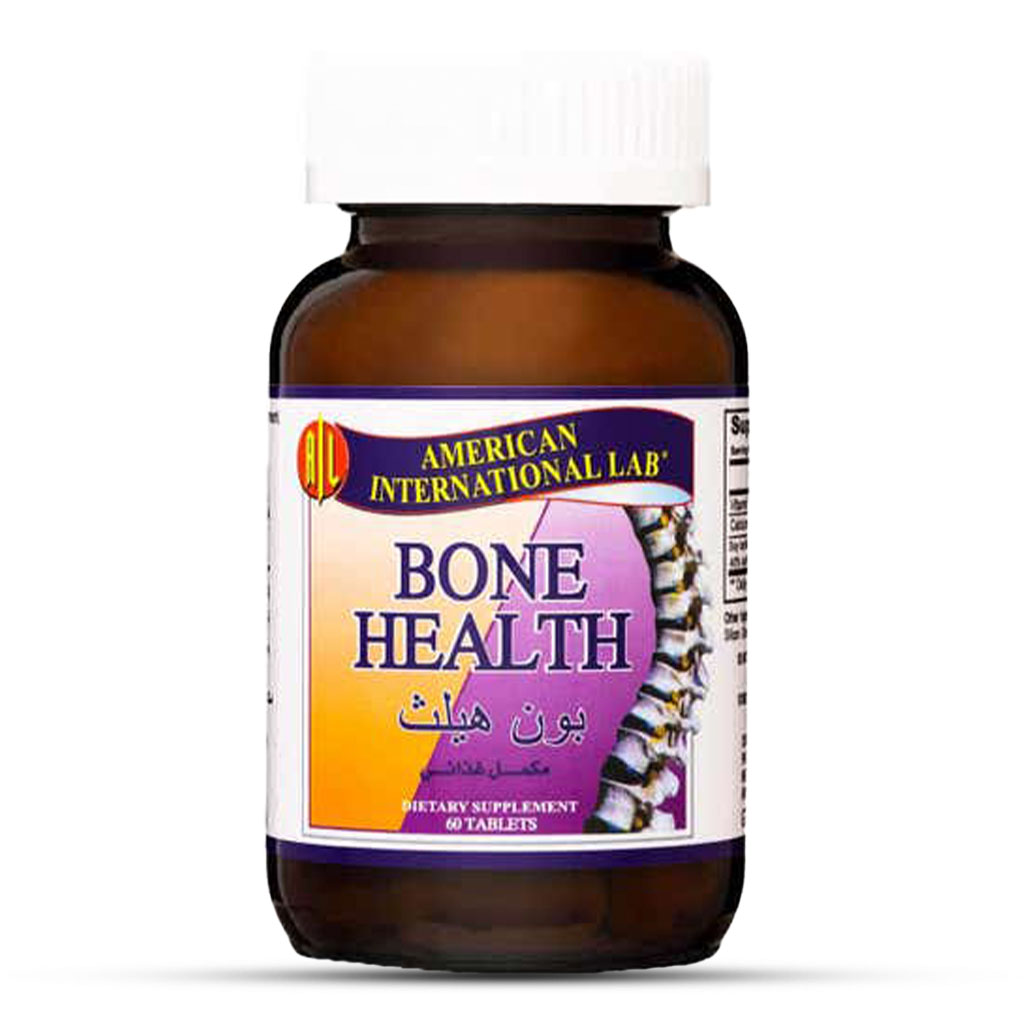 American Lab, Bone Health, Calcium and vitamin supplement, 60 tablets