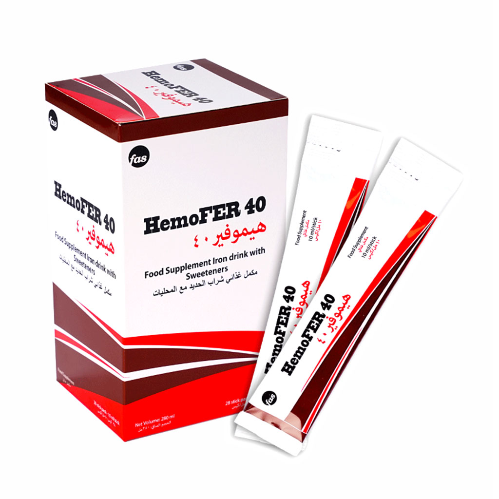 Fas, Hemofer Iron Supplement Liquid Sticks, Fast-absorbing liquid iron supplement for anemia support