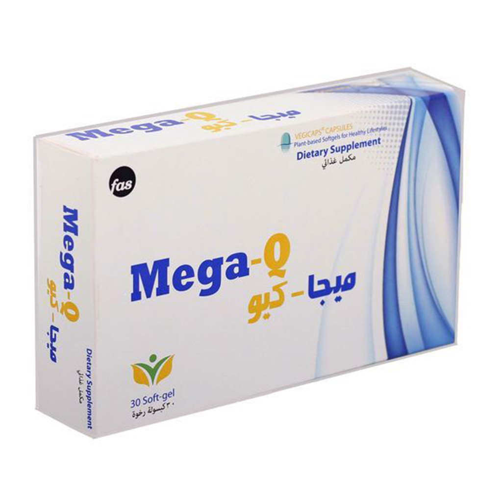 Fas Mega-Q, Softgels with CoQ10, Antioxidant supplement supporting heart health, 30 softgels