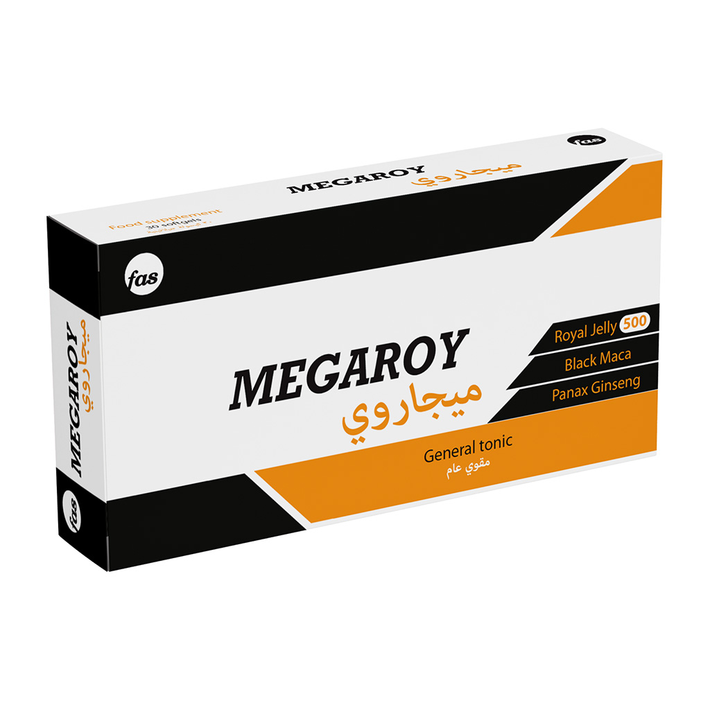 Fas, Megaroy Omega-3 Softgels, High potency omega-3 softgel capsules for cardiovascular support, 30 softgels