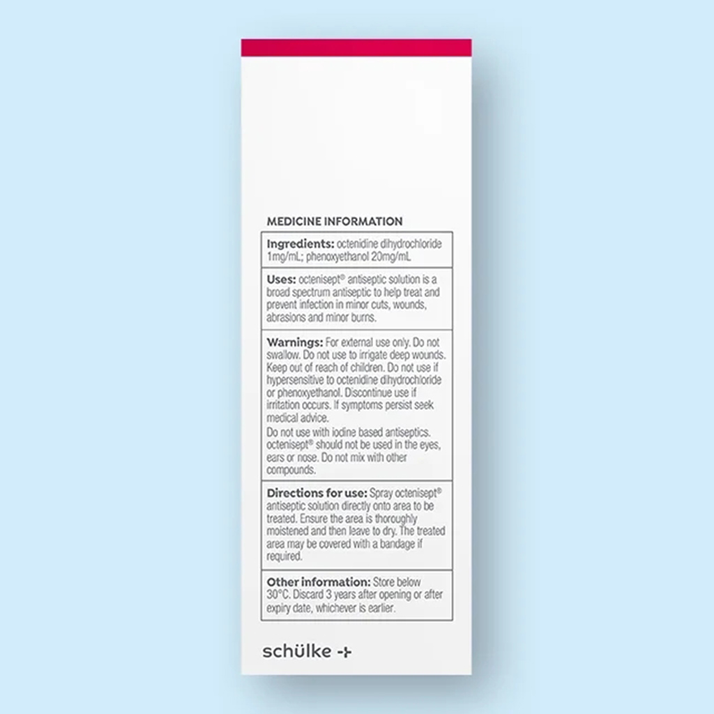 Octenisept, Antiseptic spray, Antimicrobial spray for wound disinfection, 50ml