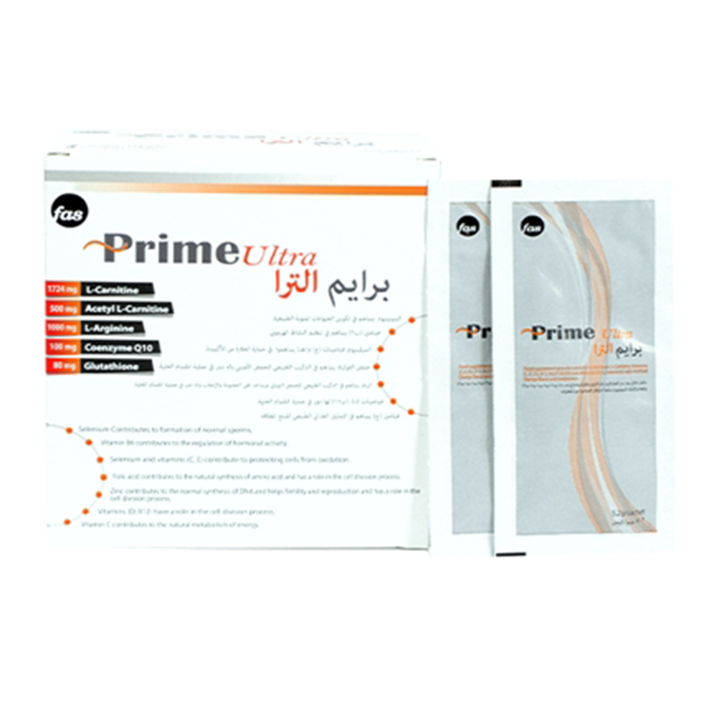 Fas Prime, Ultra Sachets, Energy and nutrient supplement sachets, 30 sachets