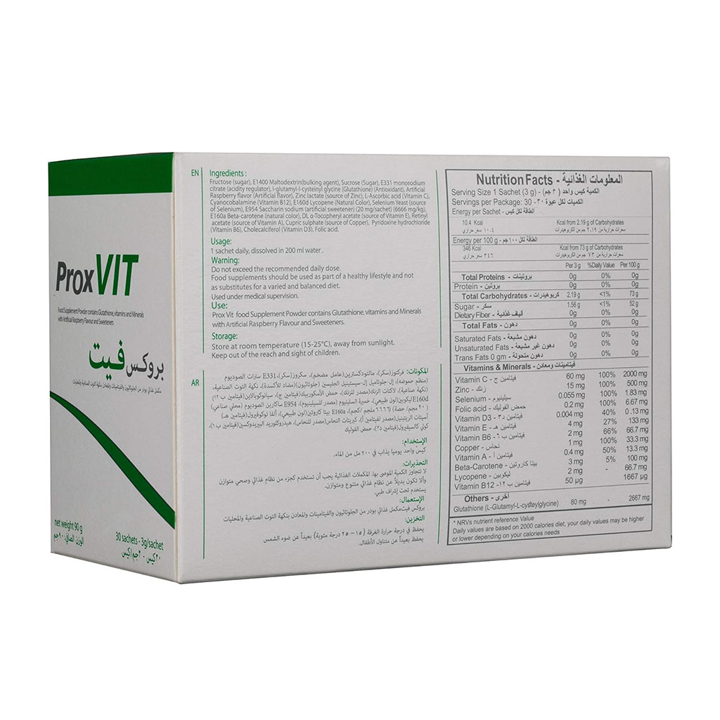 ProxVit, Multi Vitamin Food Supplement Sachets, Daily multivitamin for overall health, 30 sachets