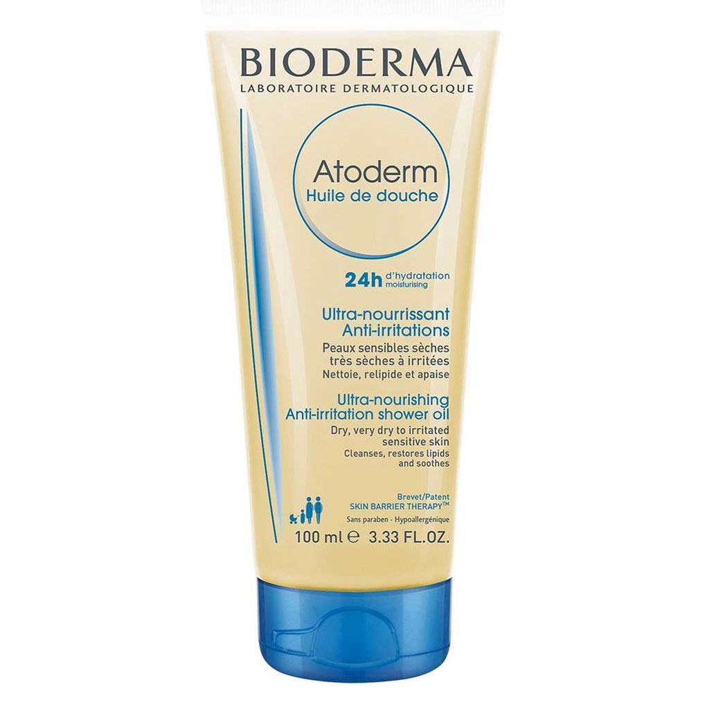 Bioderma Atoderm Nourishing Anti irritation Shower Oil For Irritated And Dry Sensitive Skin 100ml