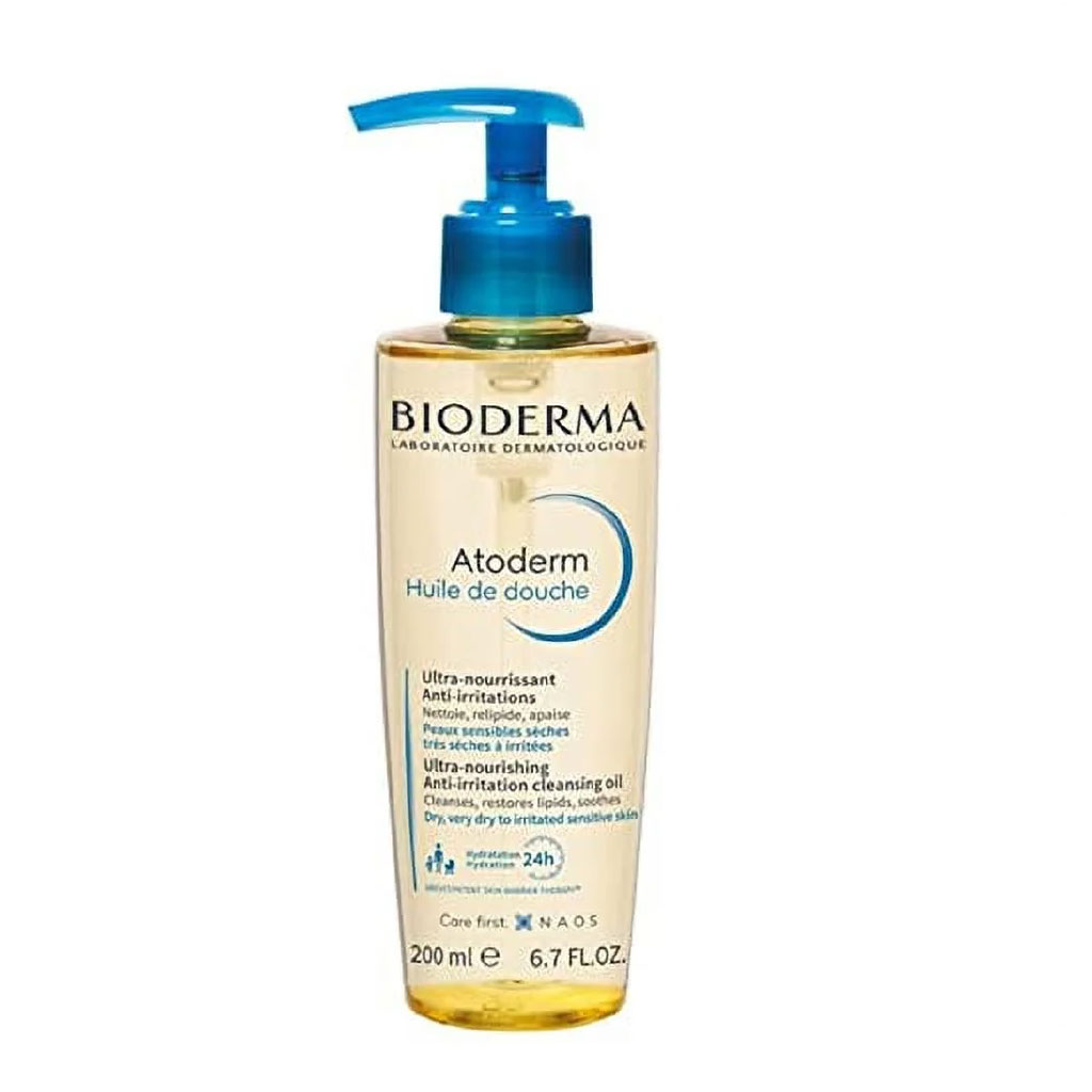 Bioderma, Atoderm Shower Oil, Ultra-nourishing cleansing oil for dry sensitive skin, 200ml