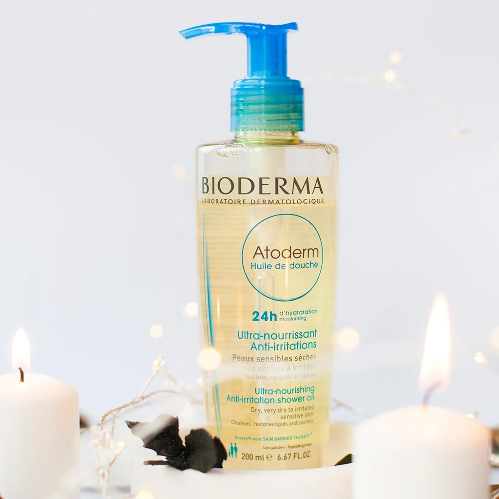 Bioderma, Atoderm Shower Oil, Ultra-nourishing cleansing oil for dry sensitive skin, 200ml