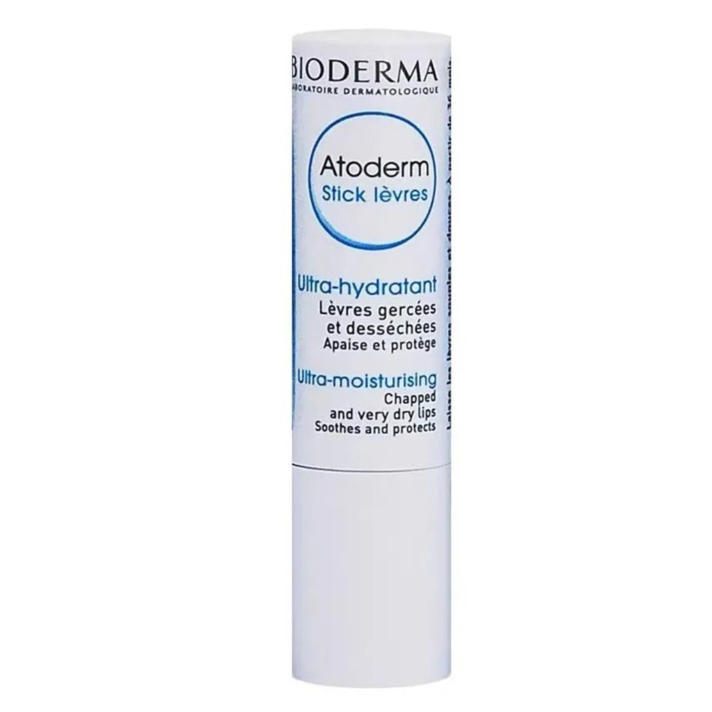 Bioderma, Atoderm Stick Levres, Protective moisturizing lip balm for dry lips, 4 g