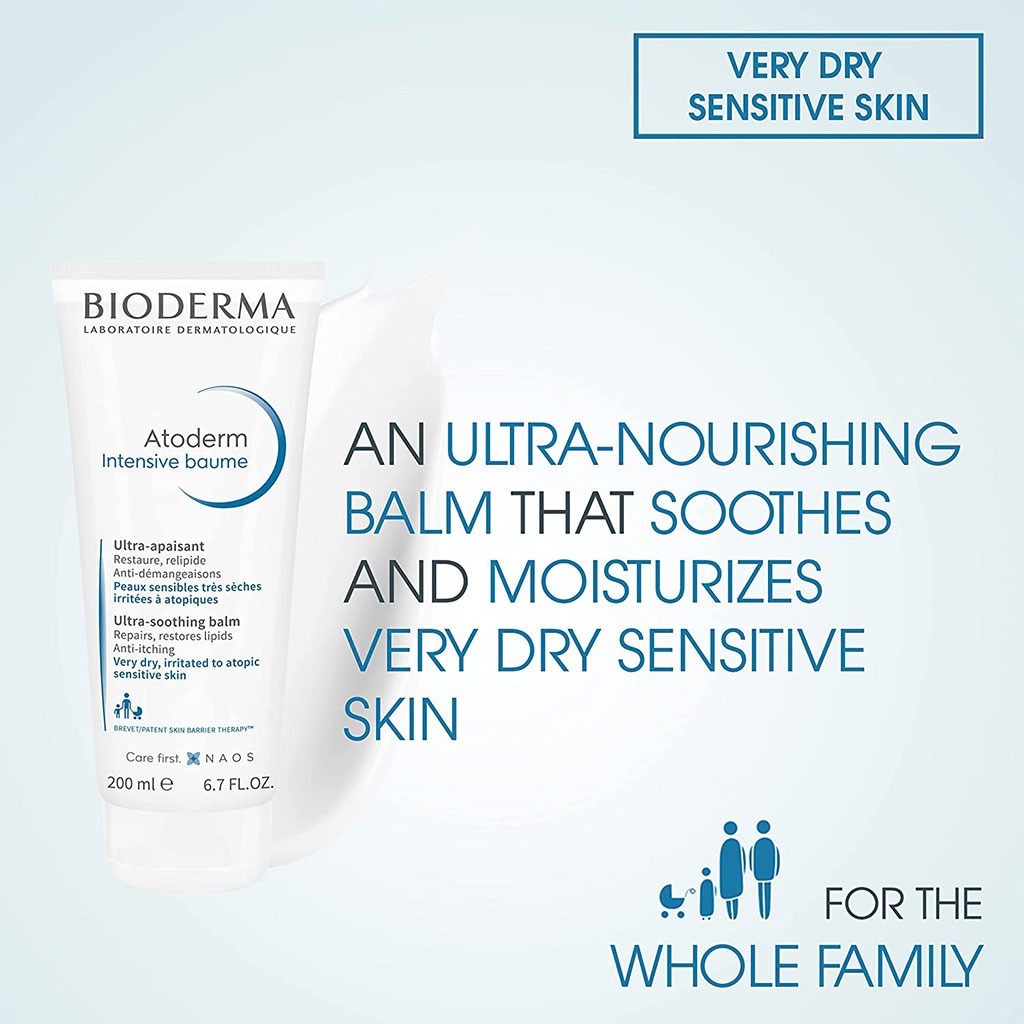Bioderma, Atoderm Intensive Baume, Intensive moisturizing balm for very dry skin, 200ml