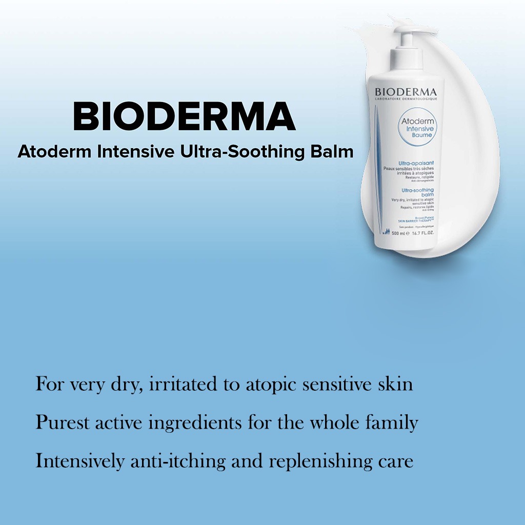 Bioderma, Atoderm Intensive Baume, Ultra nourishing balm for very dry skin, 500ml