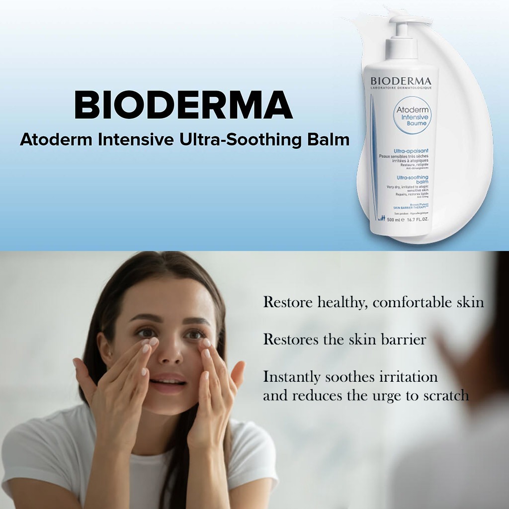 Bioderma, Atoderm Intensive Baume, Ultra nourishing balm for very dry skin, 500ml