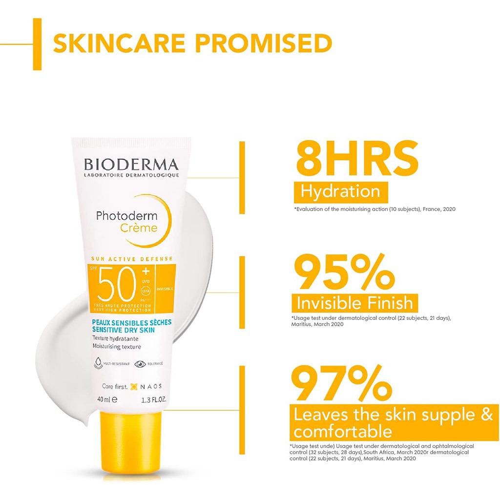 Bioderma, Photoderm Cream SPF 50+, High protection sunscreen for sensitive skin, 40ml