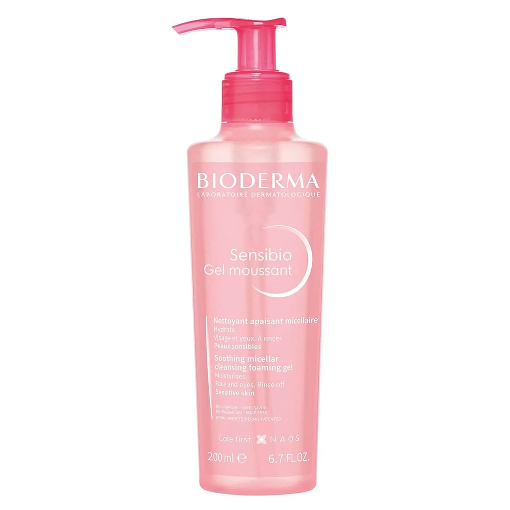 Bioderma, Sensibio Gel Moussant, Gentle foaming cleanser for sensitive skin, 200ml