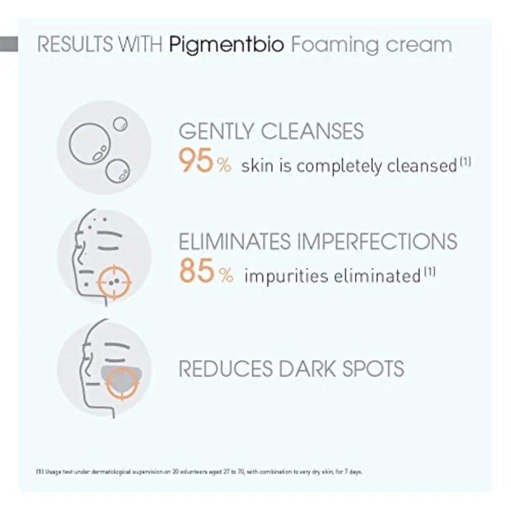 Bioderma, Pigmentbio Foaming Cream, Brightening foaming cleanser for uneven skin tone, 200 ml